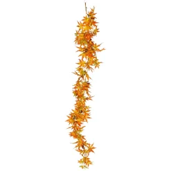 Decoración De Otoño|Guirnaldas Y Vides>DecoWoerner Guirnalda De Arce LED, 140 Cm naranja