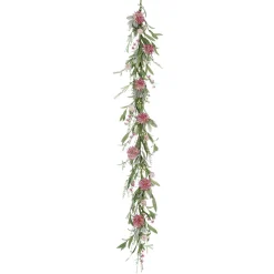 Decoración De Verano|Decoración De Primavera>DecoWoerner Guirnalda De Dalias Artificiales 158 Cm rosa