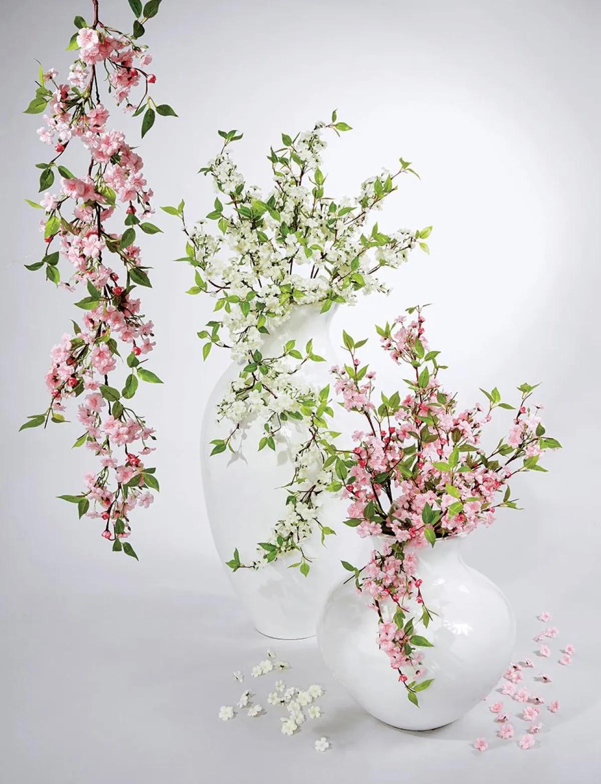 Decoración De Primavera|Guirnaldas Y Vides>DecoWoerner Guirnalda De Flores De Cerezo Artificial , 110 Cm rosa