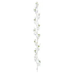 Decoración De Primavera|Guirnaldas Y Vides>DecoWoerner Guirnalda De Flores De Manzano Decorativa, Color blanco