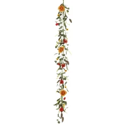Decoración De Verano|Decoración De Primavera>DecoWoerner Guirnalda De Gerberas Artificiales Enredadera Artificial 183 Cm naranja