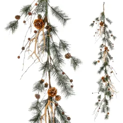 Decoración De Invierno|Decoración De Otoño>DecoWoerner Guirnalda De Pino Deco 15x145 Cm verde