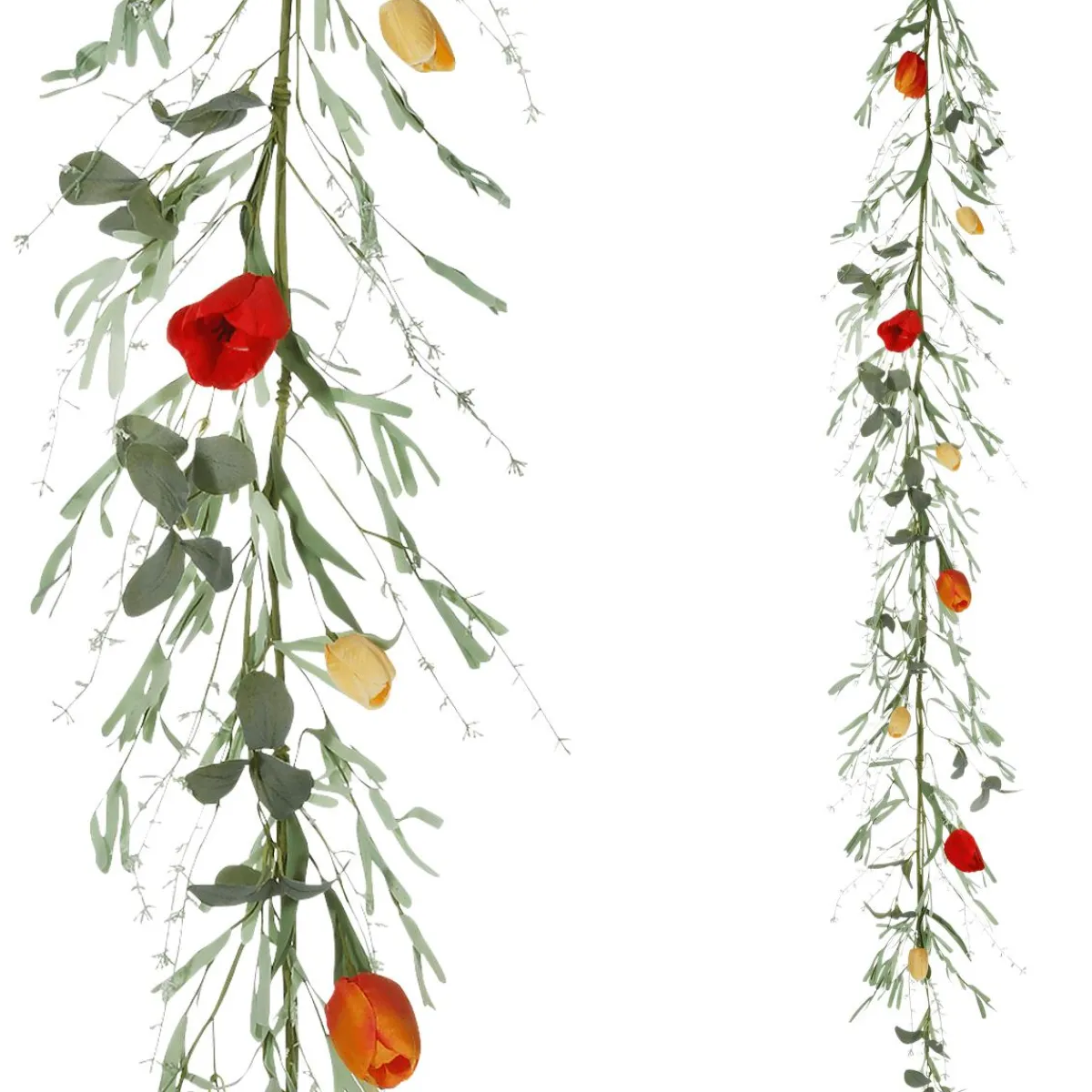 Decoración De Primavera|Guirnaldas Y Vides>DecoWoerner Guirnalda De Tulipanes Artificiales Enredadera Artificial 158 Cm rojo