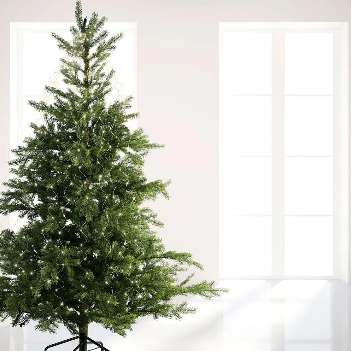 Luces De Navidad>DecoWoerner Haz De Luz LED 190 Cm plata