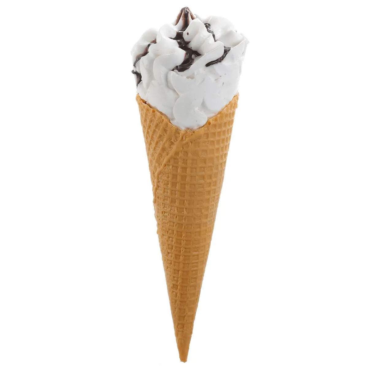 Chocolate Y Helados>DecoWoerner Helado Blando En Barquillo Con Salsa De Chocolate - Maniquí De Comida 22 CmHelado Blando En Barquillo Con Salsa De ChocolateHelado Blando En Barquillo Con Salsa De Chocolate blanco