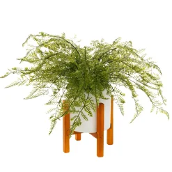 Plantas Verdes|Plantas De Interior>DecoWoerner Helecho Artificial En Maceta 40 Cm verde