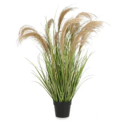 Decoración De Verano|Hierba Decorativa>DecoWoerner Hierba Artificial En Maceta 40 X 40 X 115 Cm verde