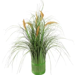 Decoración De Primavera|Hierba Decorativa>DecoWoerner Hierba Decorativa Con Flores De Junco, 50 Cm verde