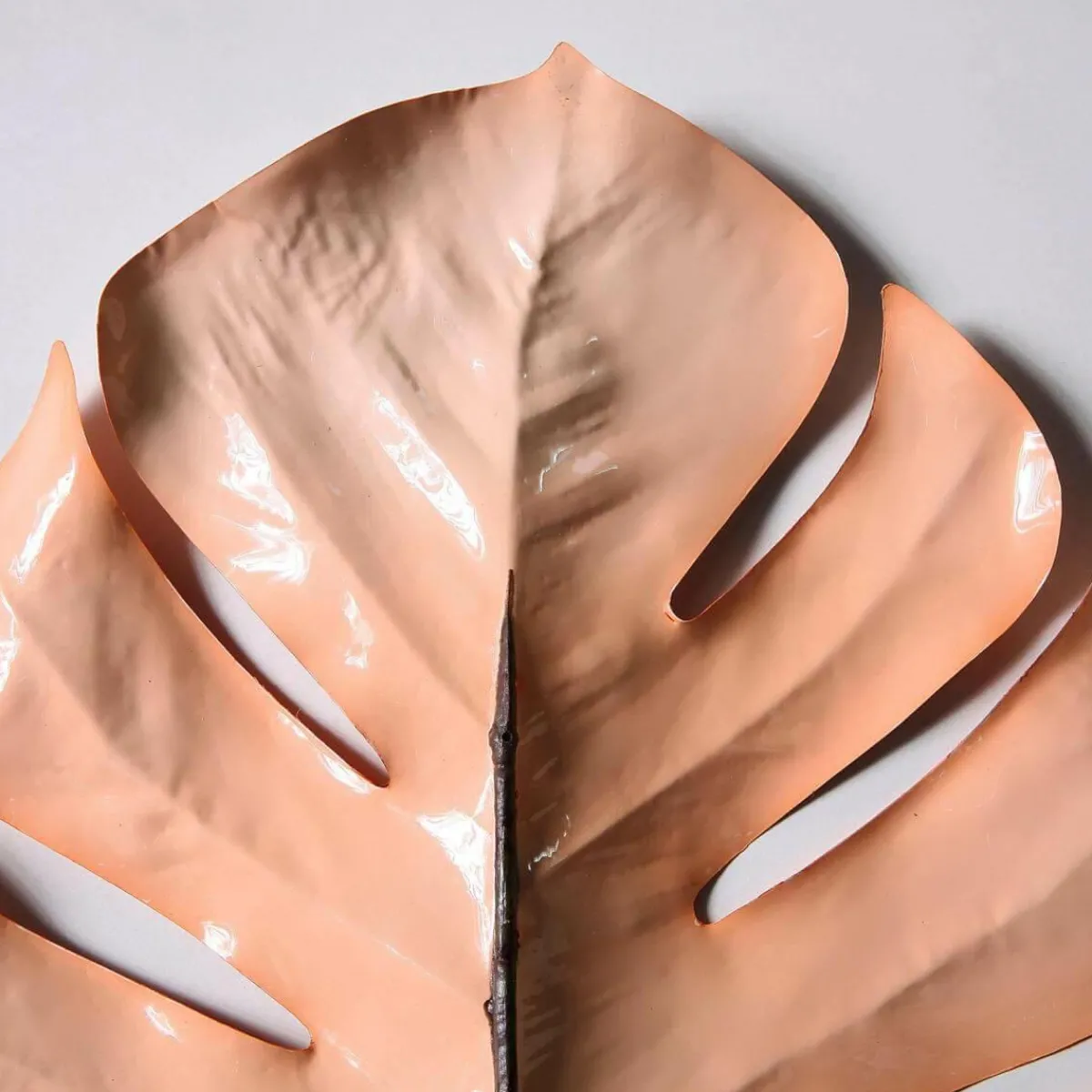 Decoración De Otoño>DecoWoerner Hoja De Monstera Artificial 90 Cm Crema rosa