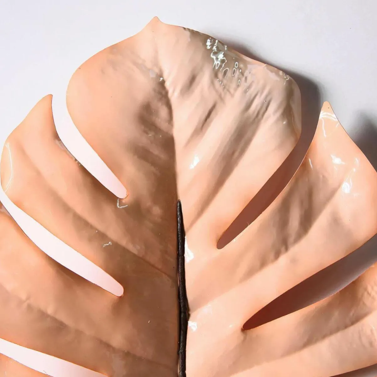 Decoración De Otoño>DecoWoerner Hoja De Monstera Artificial 90 Cm Crema rosa