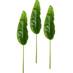 Decoración De Verano|Ramas Y Ramitas>DecoWoerner Hojas Artificiales De Strelizia 88 Cm, 3 Piezas verde