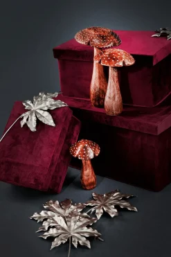 Decoración Dispersa|Decoración De Otoño>DecoWoerner Hojas De Arce Dorada, Ø 18 Cm, 10 Piezas oro