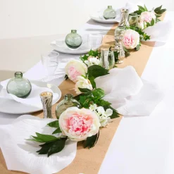Decoración Dispersa|Decoración Temática>DecoWoerner Hojas De Rosas Decorativas XL, Ø 28 Cm, , 30 Piezas blanco