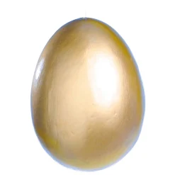 Decoración De Pascua>DecoWoerner Huevo De Pascua Decorativo Metalizado En Dorado, 18 Cm oro