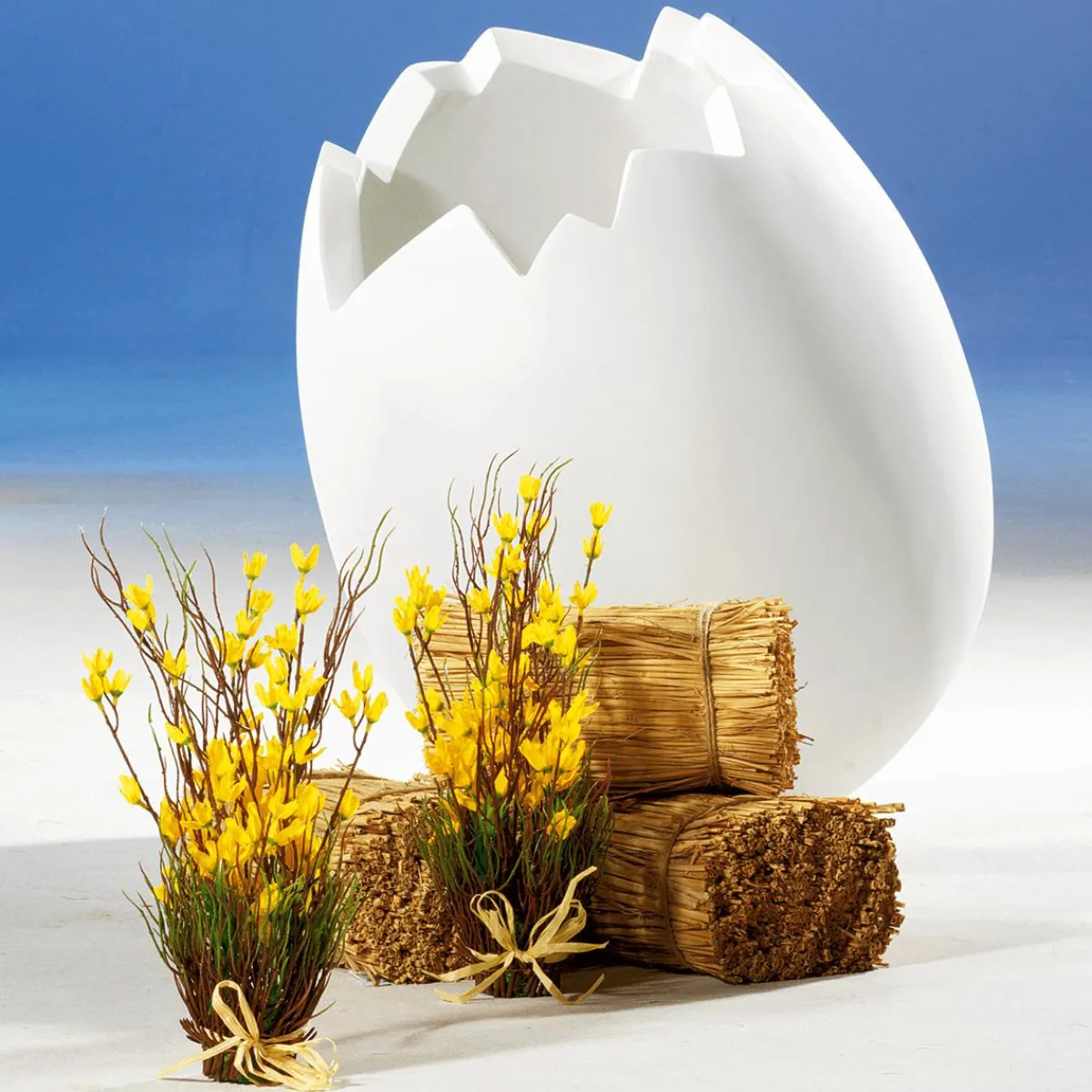 Decoración De Pascua>DecoWoerner Huevo De Pascua Decorativo, Longitud 70 Cm blanco