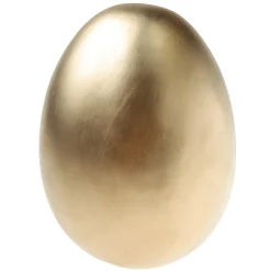 Decoración De Pascua>DecoWoerner Huevo De Pascua Decorativo Metalizado 26 Cm oro