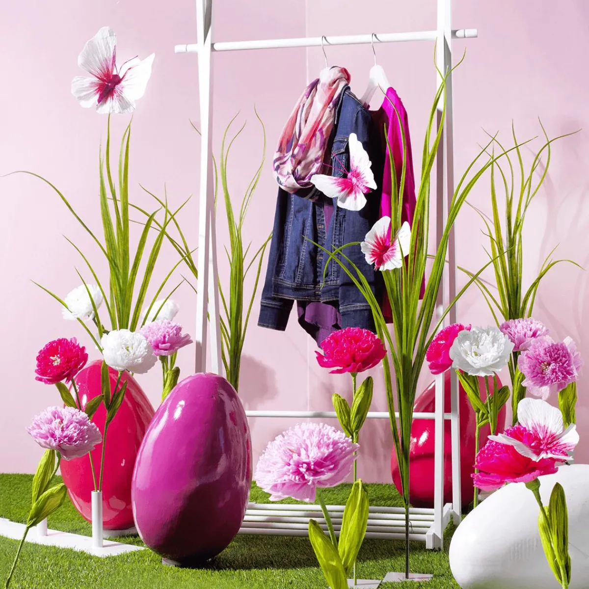 Decoración De Pascua>DecoWoerner Huevo De Pascua Enorme , 50 Cm blanco