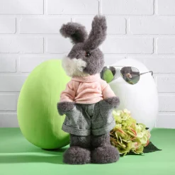 Decoración De Pascua>DecoWoerner Huevo De Pascua Gigante Decorativo, Color Claro, 30 Cm verde