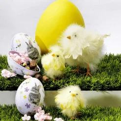 Decoración De Pascua>DecoWoerner Huevo De Pascua Gigante Decorativo, Color , 30 Cm amarillo