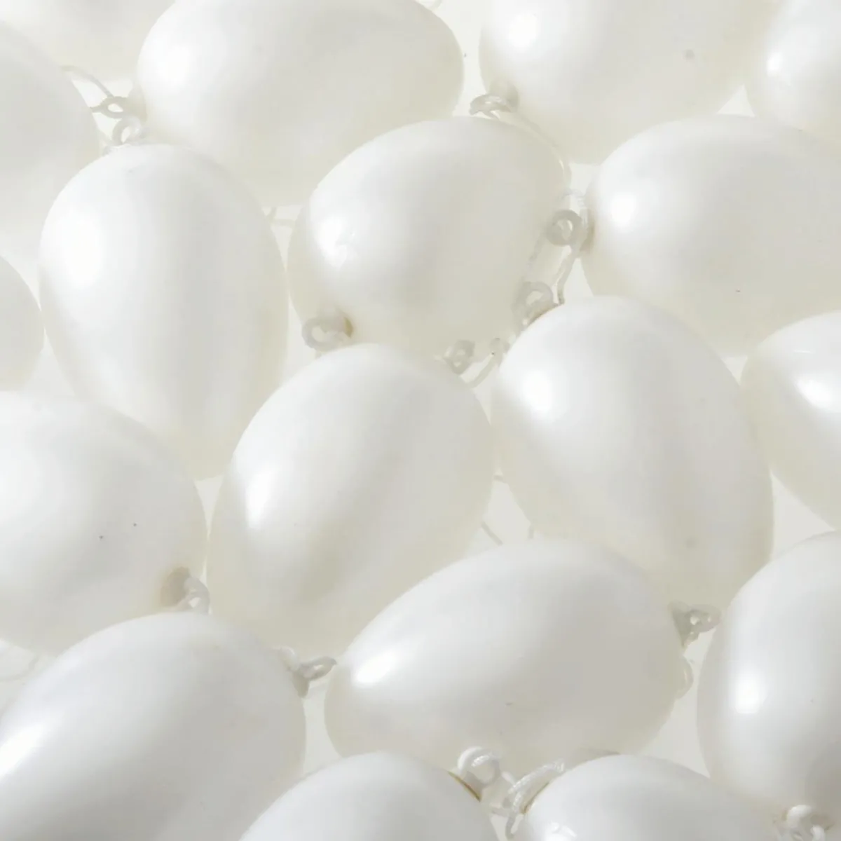 Decoración De Pascua>DecoWoerner Huevos De Pascua Decorativos Para Colgar 6 Cm, , 24 Piezas blanco