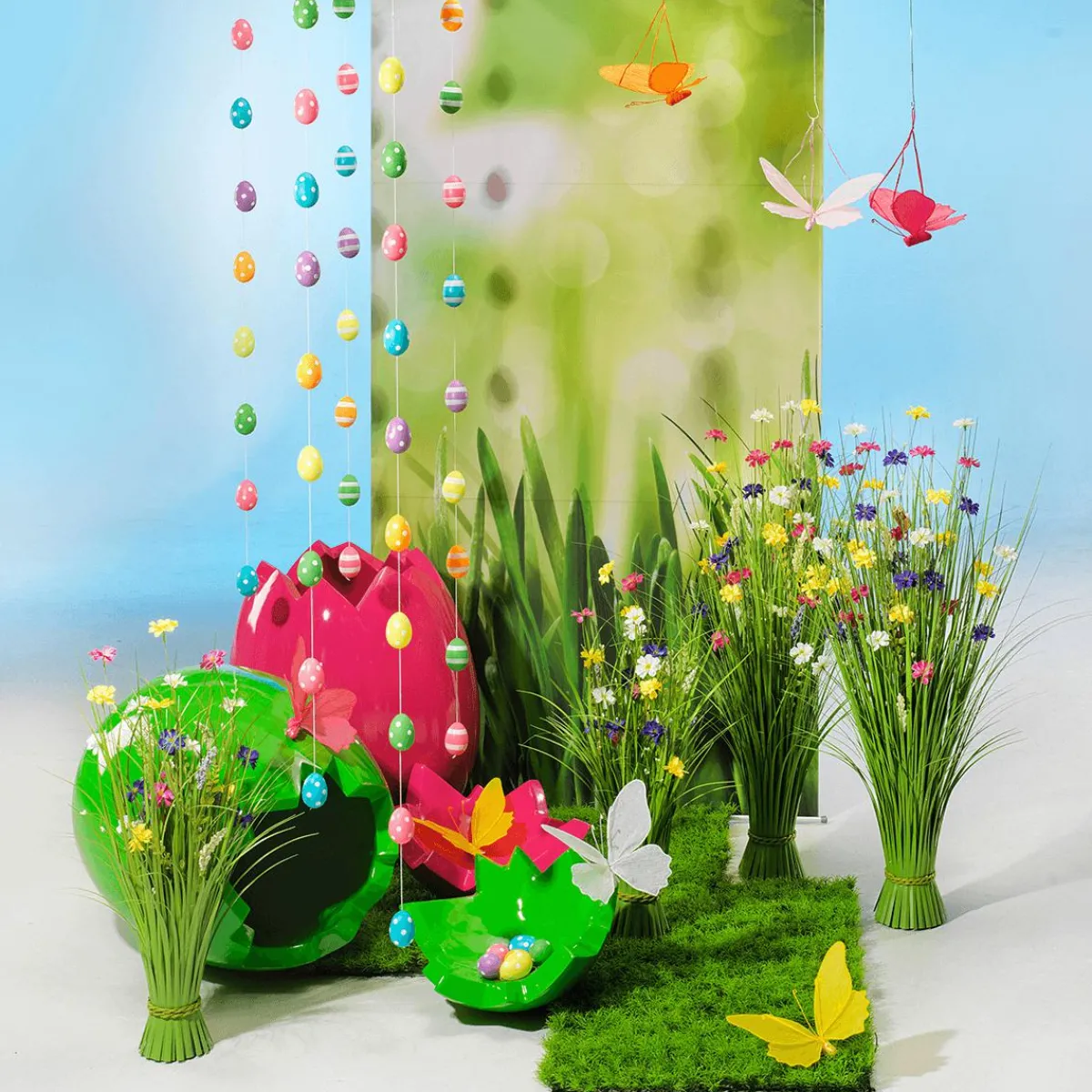 Decoración De Pascua>DecoWoerner Huevos De Pascua Decorativos 6 Cm, Con Puntos, 6 Piezas multicolor