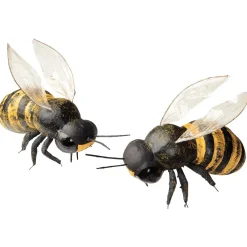 Decoración De Animales|Decoración De Primavera>DecoWoerner Imitación De Abejas Decorativas 15 Cm, 2 Piezas negro