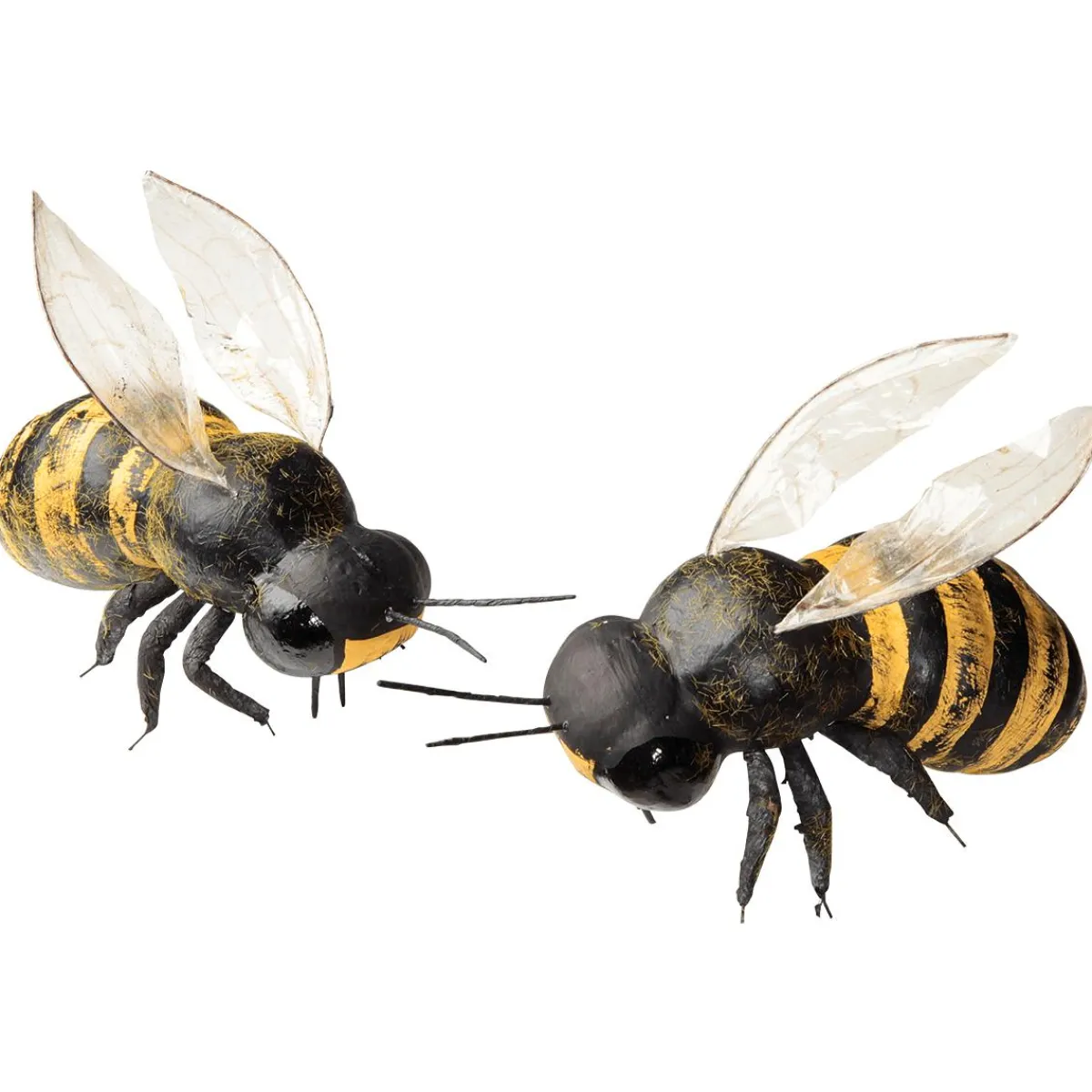 Decoración De Animales|Decoración De Primavera>DecoWoerner Imitación De Abejas Decorativas 15 Cm, 2 Piezas negro