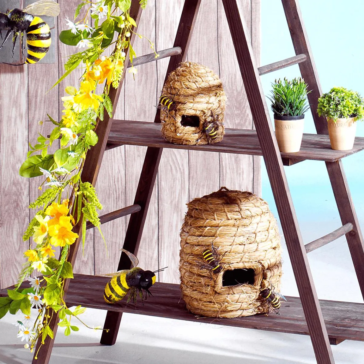 Decoración De Animales|Decoración De Primavera>DecoWoerner Imitación De Abejas Decorativas 15 Cm, 2 Piezas negro