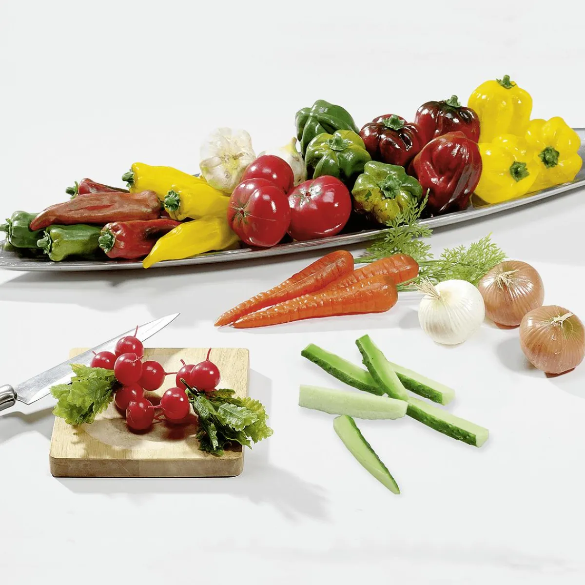 Verduras Y Hierbas>DecoWoerner Imitación De Bastones De Pepino, 6 Piezas verde