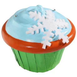 Chupetes Xxl|Decoración Navideña Xxl>DecoWoerner Imitación De Cupcake XXL Ø 50 Cm azul