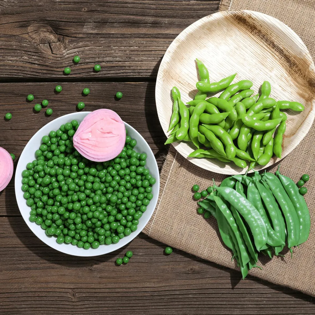 Verduras Y Hierbas>DecoWoerner Imitación De Ejotes, 24 Piezas verde