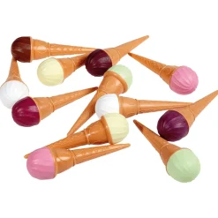 Chocolate Y Helados>DecoWoerner Imitación De Helado Con Gofre, 12 Piezas multicolor