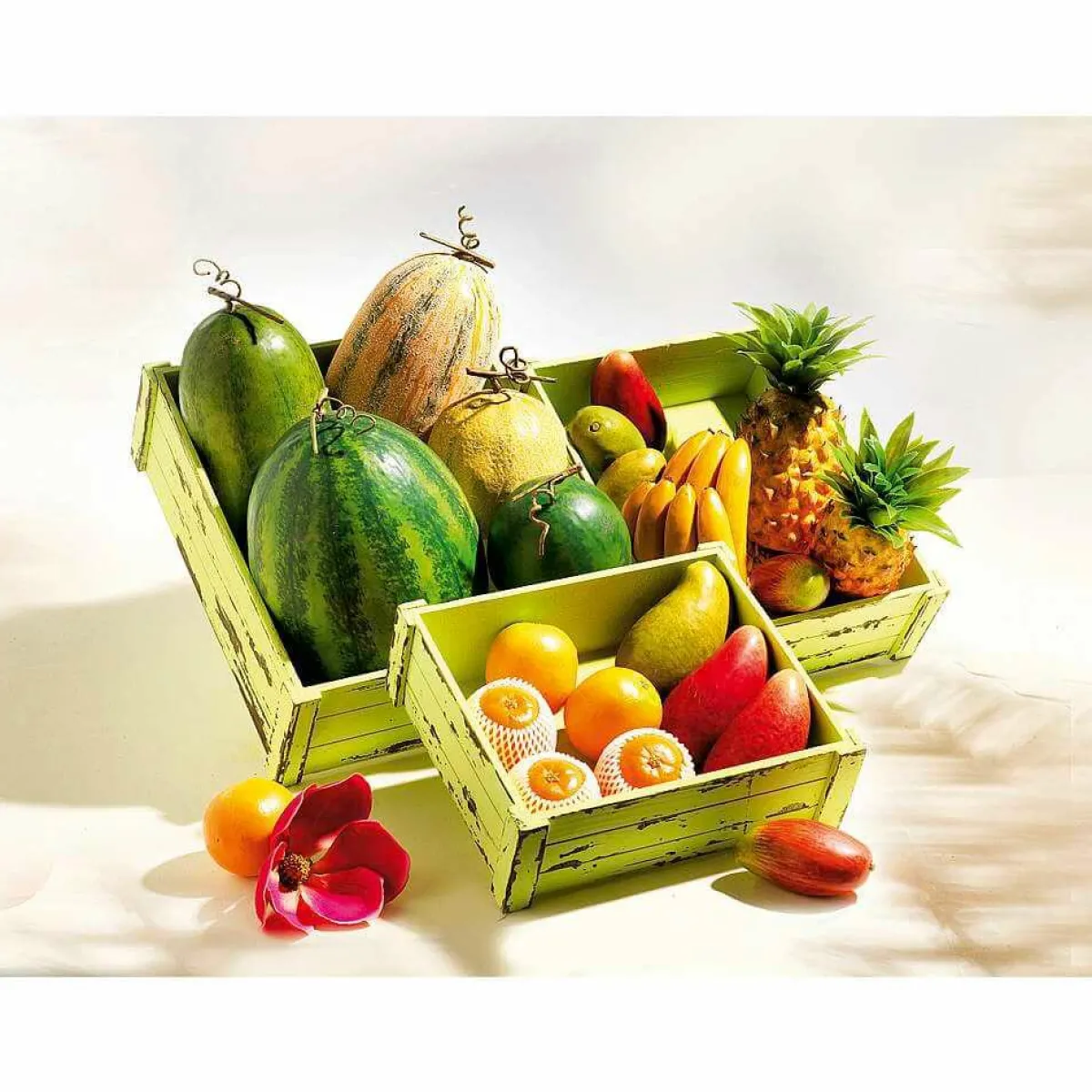 Frutas>DecoWoerner Imitación De Melón Galia 16 Cm Ø amarillo