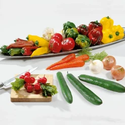 Verduras Y Hierbas>DecoWoerner Imitación De Pepinos Campesinos, 3 Piezas verde