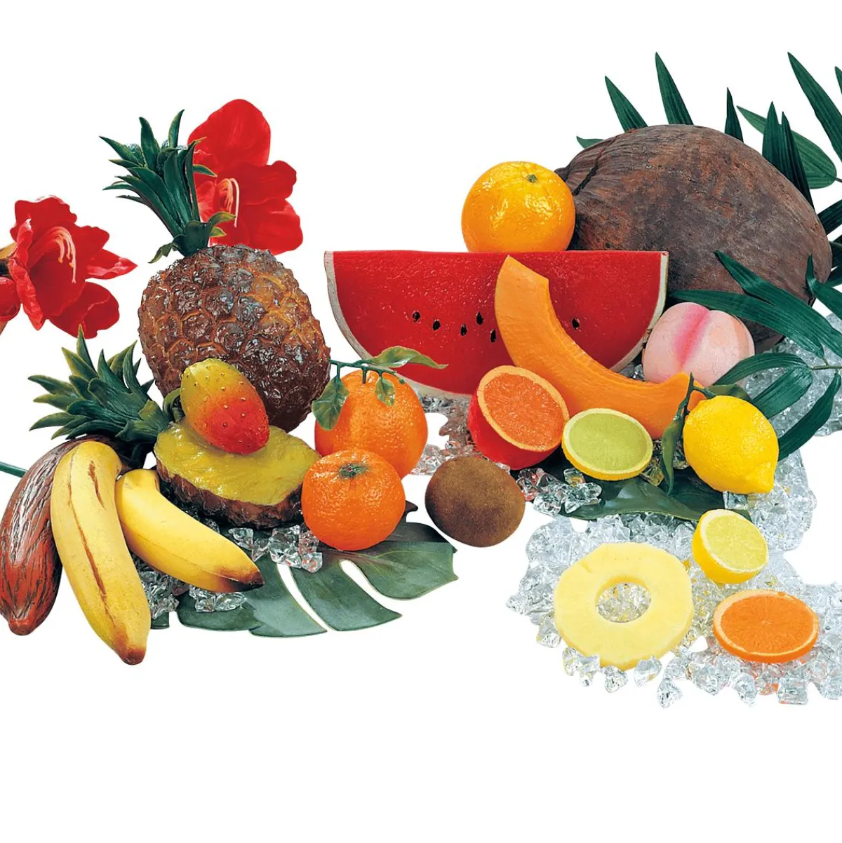 Frutas>DecoWoerner Imitación De Rodajas De , 6 Piezas naranja