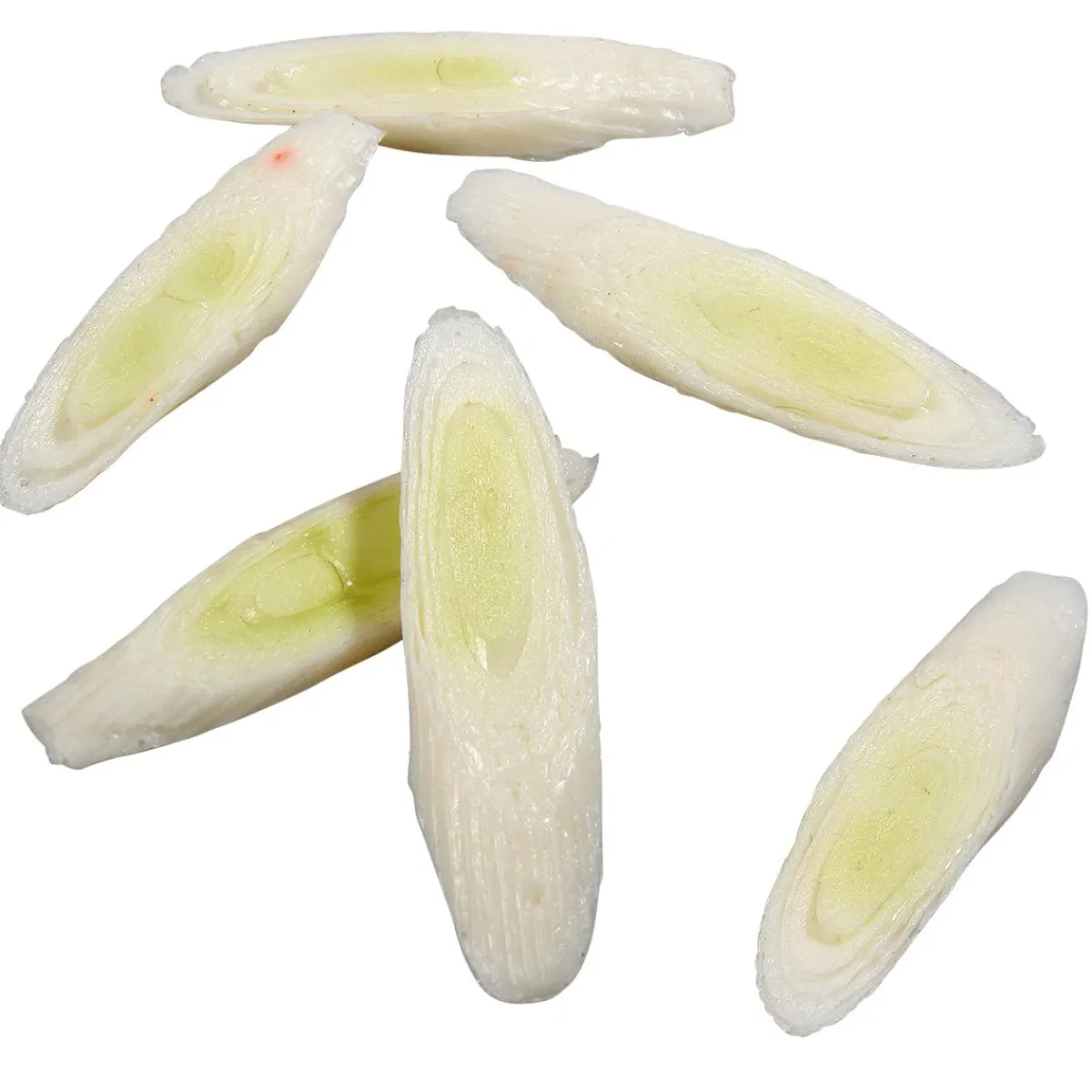 Verduras Y Hierbas>DecoWoerner Imitación De Rodajas De Puerro, 6 Piezas blanco