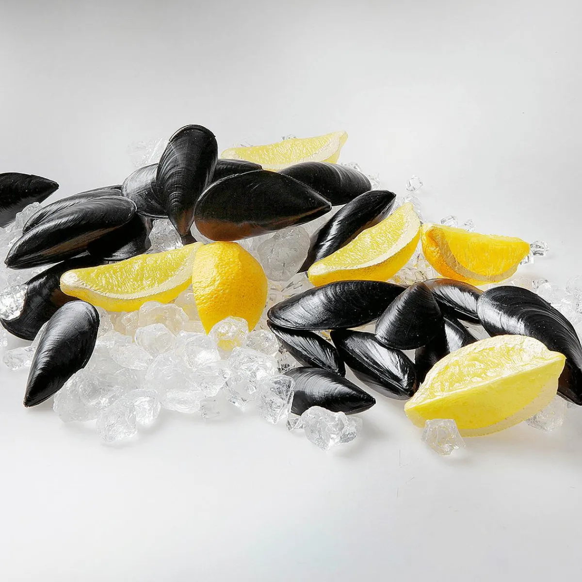 Decoración Temática|Frutas>DecoWoerner Imitación De Un Cuarto De Limón, 6 Piezas amarillo