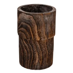 Decoración Natural|Macetas Y Artículos De Decoración>DecoWoerner Jarrón De Madera 28,50 Cm Oscuro marrón