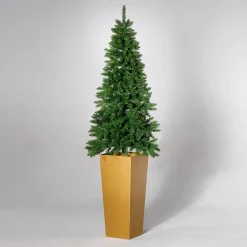 Árboles De Navidad Artificiales>DecoWoerner Jarrón De Soporte Del árbol De Navidad, Altura 90 Cm oro
