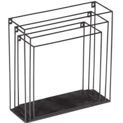 Expositores Para Tiendas>DecoWoerner Juego De Estanterías Colgantes 3 Piezas negro