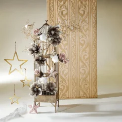 Decoración De Animales|Figuras De Navidad>DecoWoerner Juego De Pájaros Artificiales 3 Pcs oro
