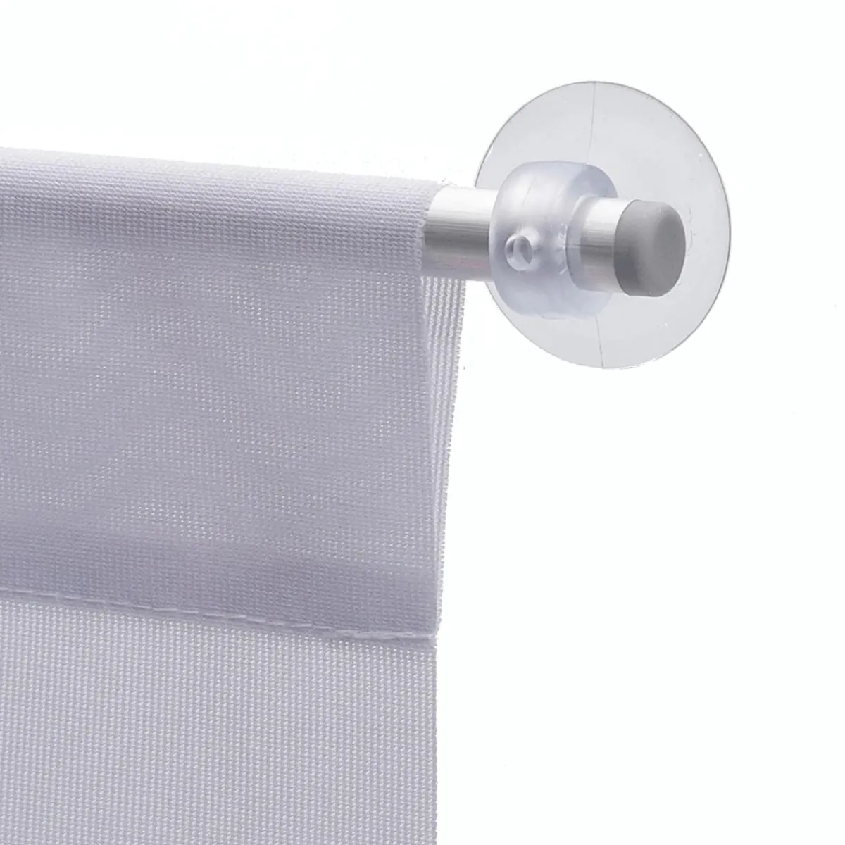 Accesorios>DecoWoerner Juego De Varillas Para Colgar Banderolas De Tela Para Superficies De Cristal 79 Cm plata