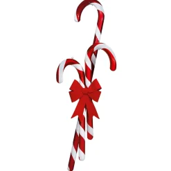 Chupetes Xxl|Decoración Navideña Xxl>DecoWoerner Jumbo Candy Cane, Bastón De Azúcar, 215 Cm rojo