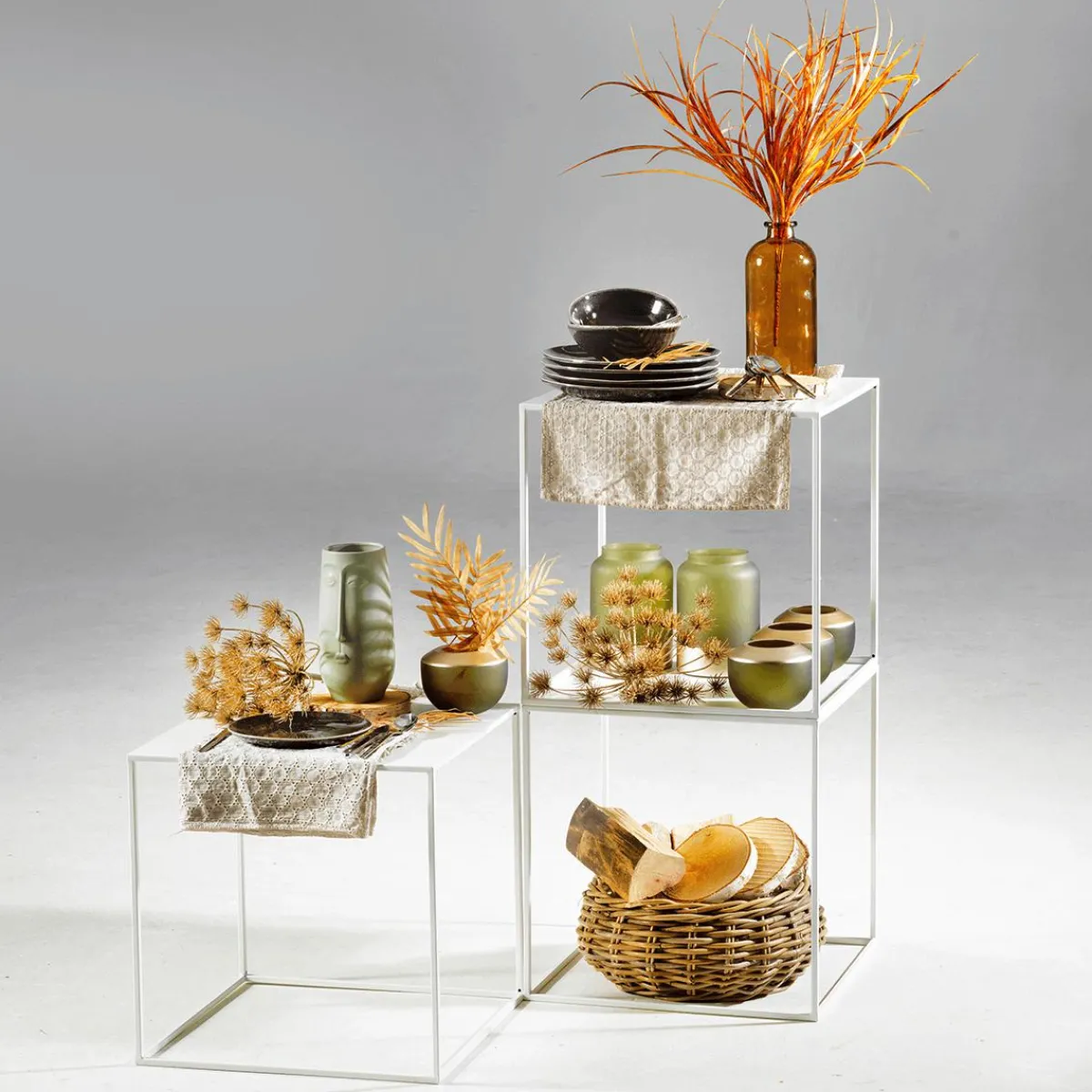 Macetas Y Artículos De Decoración>DecoWoerner La Cesta De La Planta De Ratán Es Redonda marrón