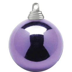 Bolas De Navidad>DecoWoerner Lavanda, Bolas De Navidad Brillantes De Plástico Ignífugo, 6 Cm Ø - 24 Uds. violeta