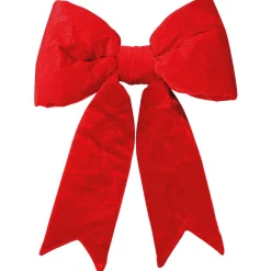 Decoración Navideña Xxl>DecoWoerner Lazo De Navidad De Terciopelo Longitud 40 Cm rojo