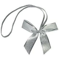 Lazos De Regalo>DecoWoerner Lazo Decorativo Plateado 40 Cm, 100 Piezas plata