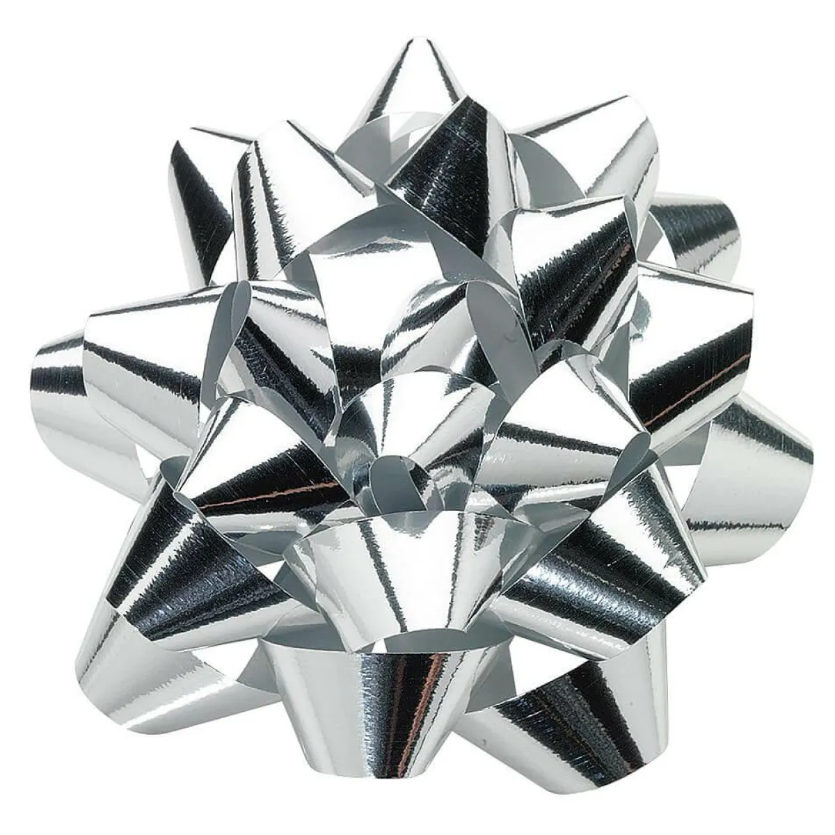 Lazos De Regalo>DecoWoerner Lazos Decorativos Plateados Para Pegar Ø 10 Cm , 25 Piezas plata
