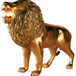 Decoración De Animales|Decoración Navideña Xxl>DecoWoerner León Decorativo, Longitud: 140 Cm oro