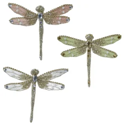 Decoración De Animales|Decoración De Primavera>DecoWoerner Libélulas Brillantes Con Pinza 18 Cm, 3 Piezas multicolor